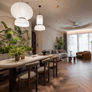 Căn hộ 200 m2 như không gian nghỉ dưỡng giữa rừng cây