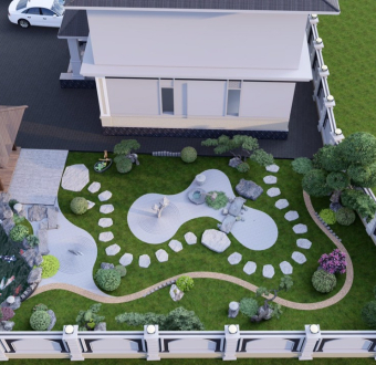 MẪU THIẾT KẾ SÂN VƯỜN BIỆT THỰ HIỆN ĐẠI