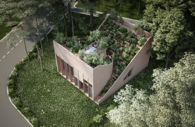 NGÔI NHÀ ÂM DƯƠNG: “TRỘN” VƯỜN LÊN MÁI