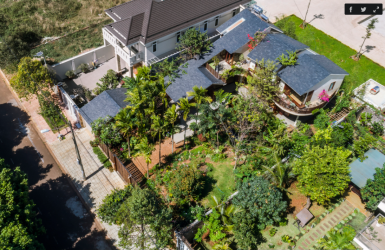 Đào suối, đắp nền cao để tái hiện nhà vườn tuổi thơ