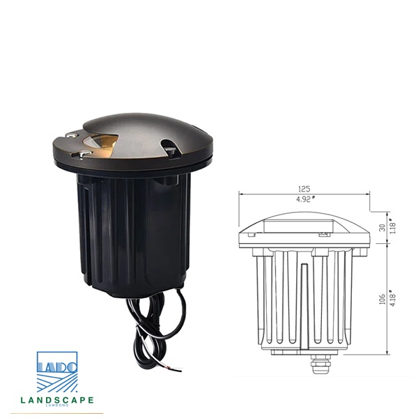 Đèn LED Âm Sàn Lối Đi - Đèn LED Âm Đất Lối Đi - Đèn LED Lối Đi 12VDC - Mã Sản Phẩm: LT2204A