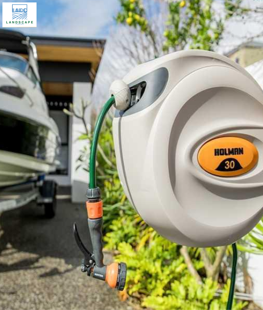 Ống cuộn tưới vườn thu dây tự động 30m Holman – RainUltra