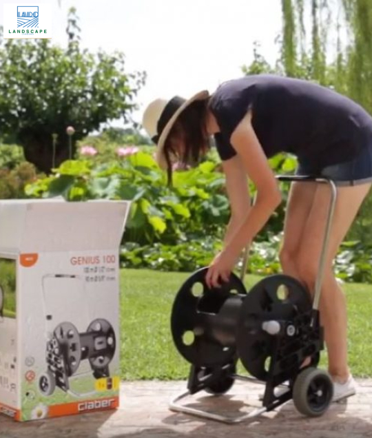 Xe đẩy cuộn ống Claber Genius 100 (không kèm dây) 8872