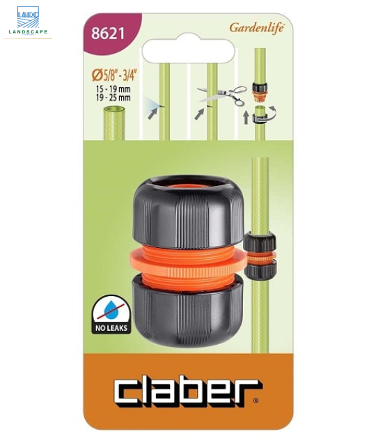 Khớp nối ống nước mềm 5/8” – 3/4” (15-19mm) Claber 8620