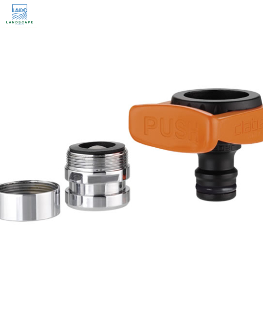 Bộ đầu nối vòi nước Claber ren trong 22 mm, ren ngoài 24 mm 8587