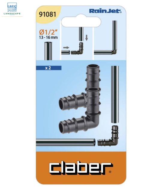Co nối ống Claber 1/2″ (16 mm) 91081