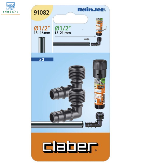 Co ren ngoài Claber 1/2″(21 mm) ra ống 1/2″(16 mm) 91082