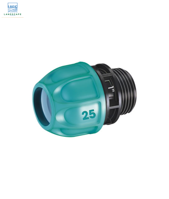Khớp nối Claber ống HDPE D25 ren ngoài 1″ (26 – 34 mm) 90420